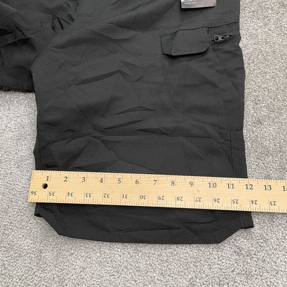 Unbranded Outdoor Cargo Shorts Mens XXL Black Elastic Waist Hiking 37x9 NWT New - Picture 12 of 13